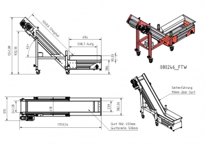 Winkelfrderer 600 x 1250 x 250mm